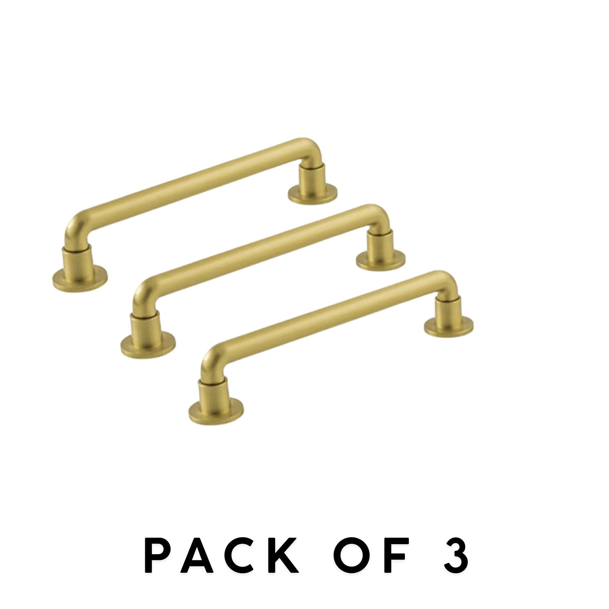Belwith Keeler Urbane 6-5/16" Cabinet Pulls – 3-Pack – Brushed Gold Brass