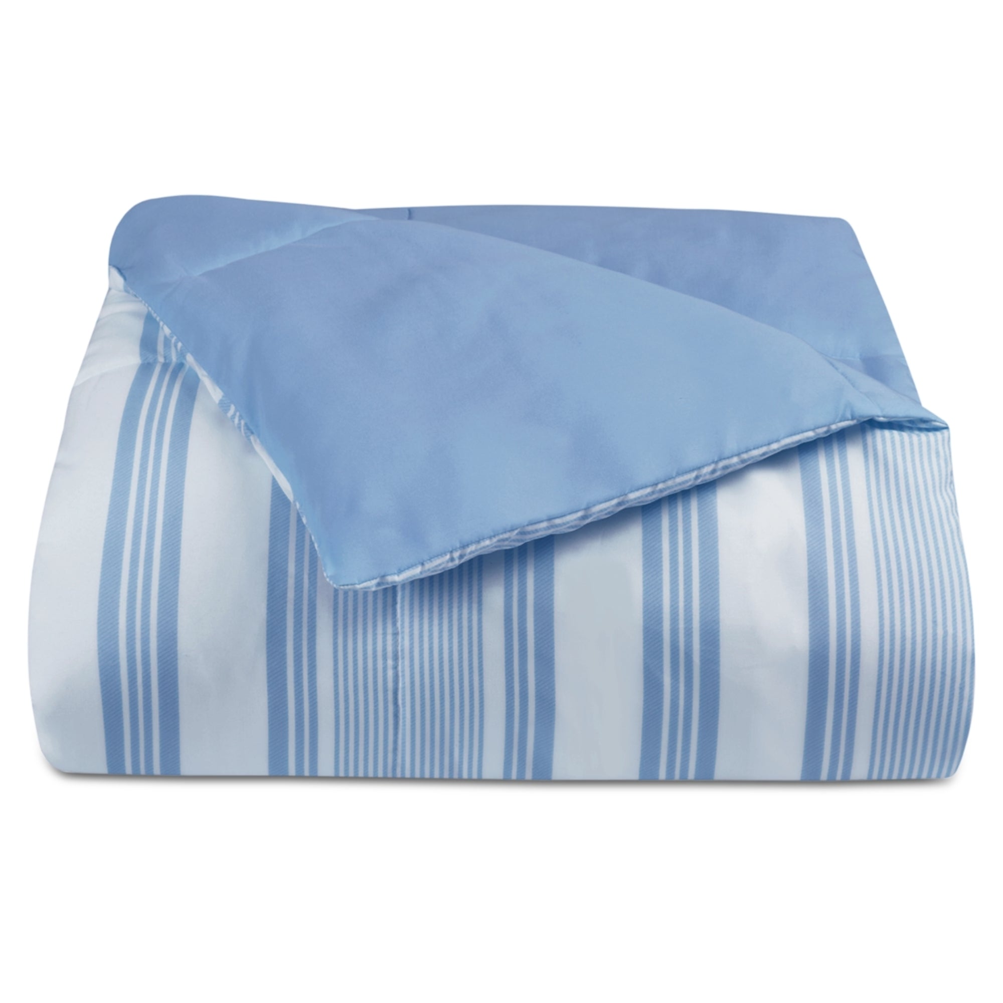 Martha Stewart Essentials Down Alternative Plaid Reversible Comforter – King, Blue