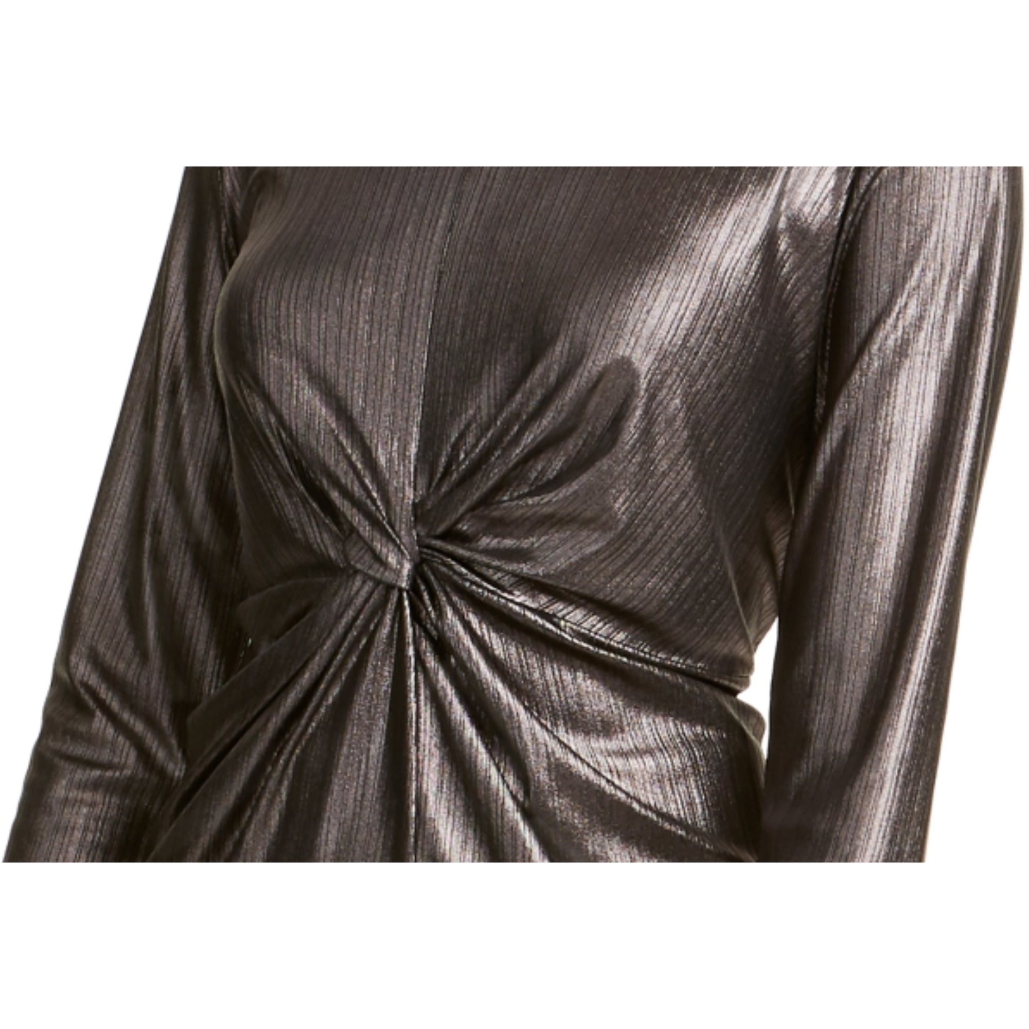 ALFANI Women's Black 3/4 Sleeve V-Neck Blouse - Size Small