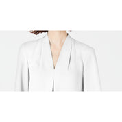 Bar III Women's Inverted-Pleat Blouse – Lily White, Large