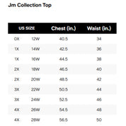 JM Collection Plus Size Bloom Print Short-Sleeve Top – Watery Blue Combo, Size - 0X