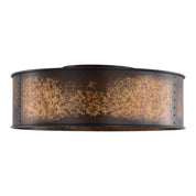 Satco Nuvo Kettle 3-Light Flush Mount Light Fixture – Weathered Brass