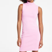 Bar III Women's High-Neck Sweater Dress – Lavender Suede, XS