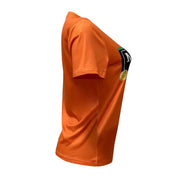 Lemon & Letter Print T-Shirt, Medium - Orange