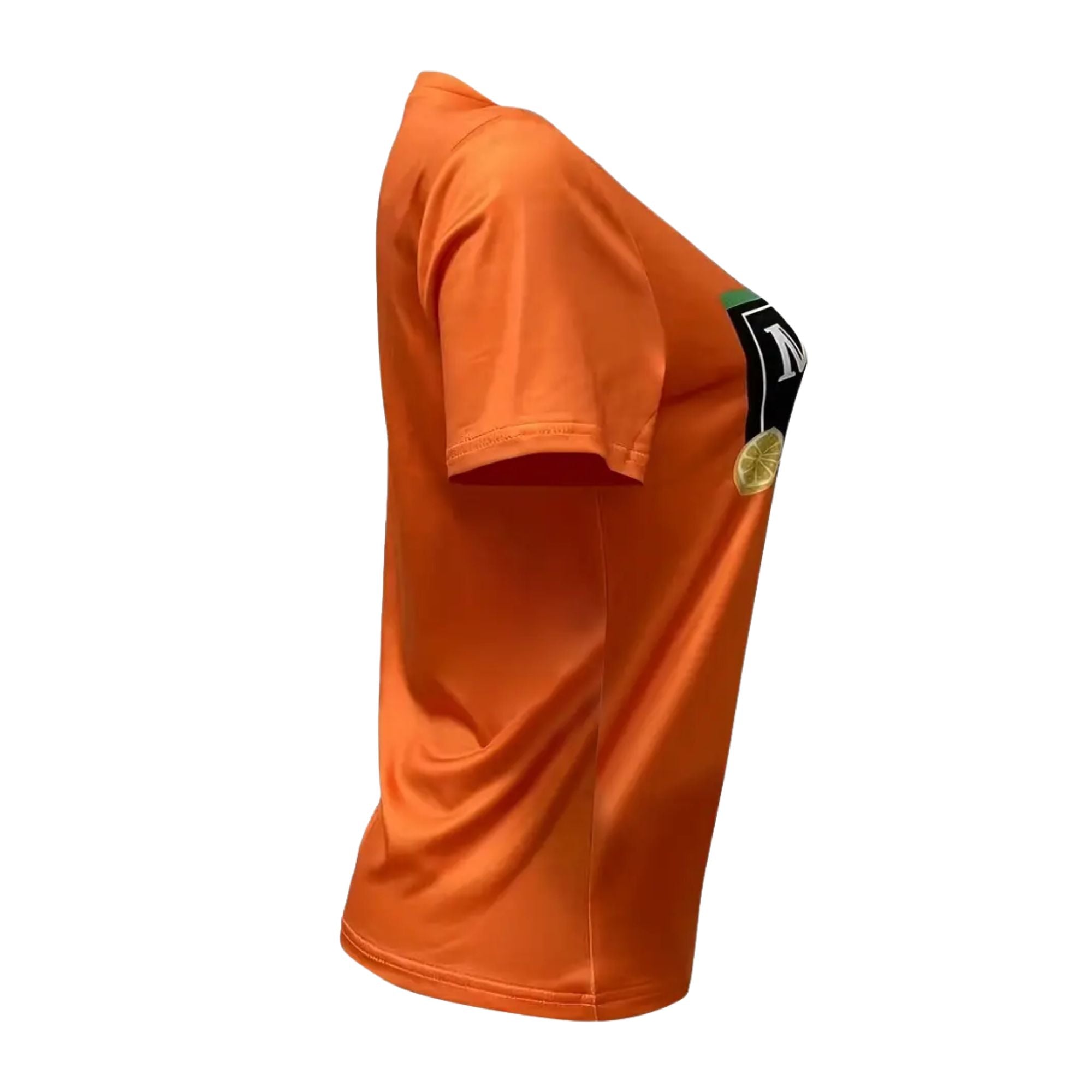 Lemon & Letter Print T-Shirt, Medium - Orange