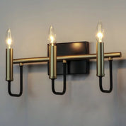 Sullivan 3-Light Wide Black/Gold Vanity Light by Maxim Lighting