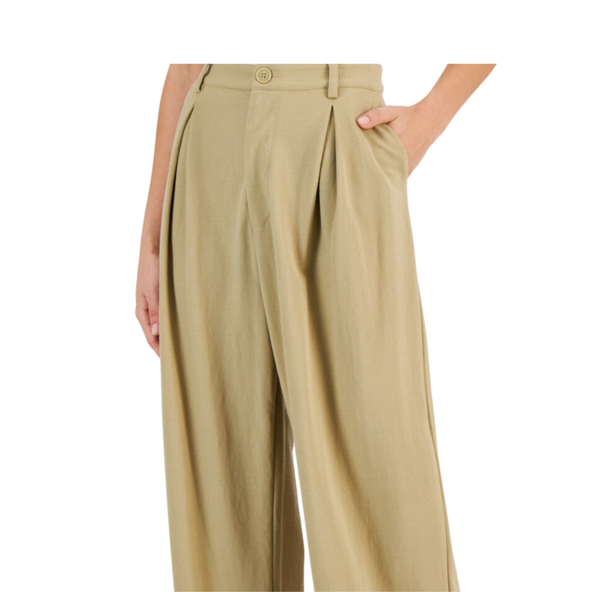And Now This Women's Pleated High-Rise Wide-Leg Pants – Hammock, Size - Medium