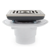 Signature Hardware 948035 Adelphi 4-1/2" Pattern Grate Linear Shower Drain – Chrome