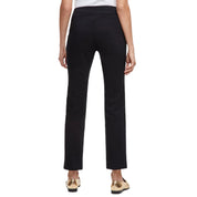 JM Collection Studded Pull-On Tummy Control Pants – Deep Black, Regular & Short Lengths, Small