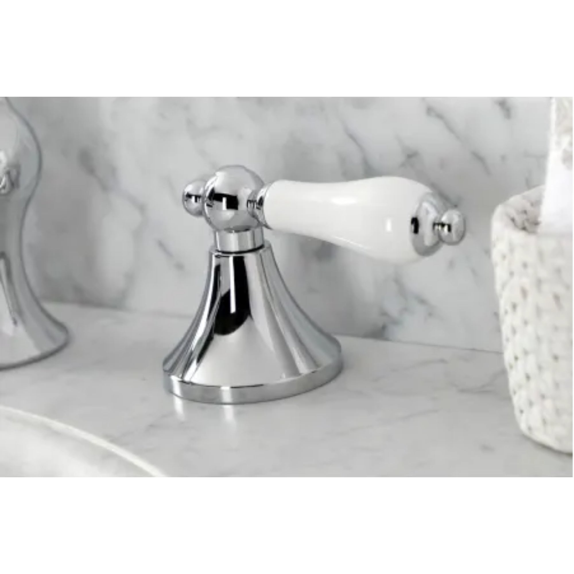 Kingston Brass KC7061PL Vintage Widespread Bathroom Faucet - Polished Chrome