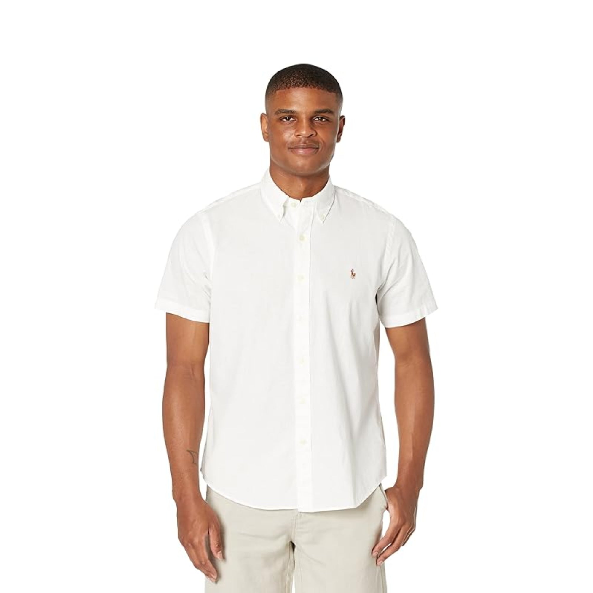 Polo Ralph Lauren Men's Classic-Fit Chambray Shirt, White, Size 2XL