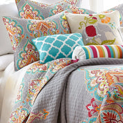 Levtex Home Marielle Quilt Set One Standard Pillow Sham - Damask Medallion