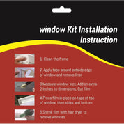 FonsBleaudy Insulating Film Window Kit – Shrink Film for 3 Windows, Cold Weather Insulator, Clear