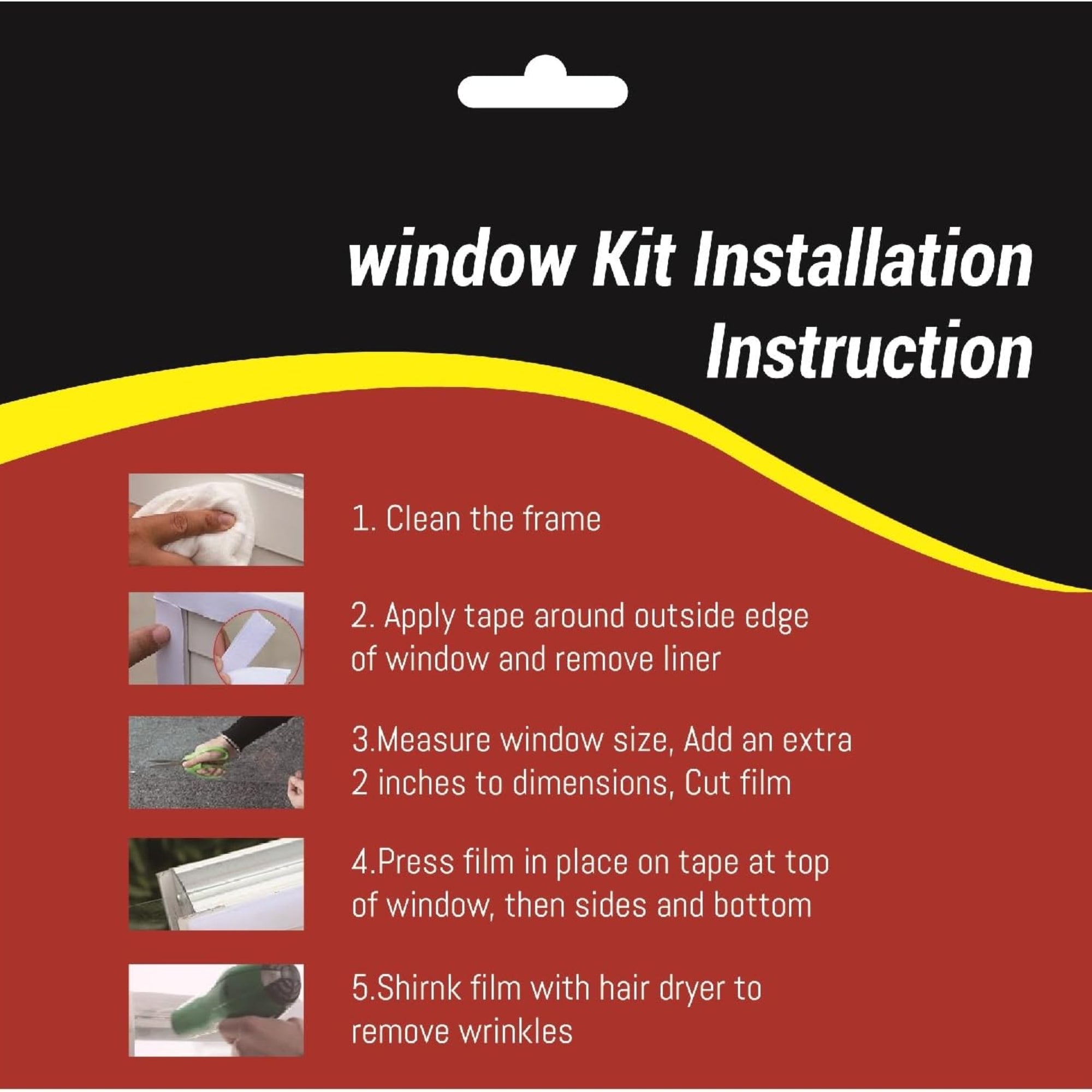 FonsBleaudy Insulating Film Window Kit – Shrink Film for 3 Windows, Cold Weather Insulator, Clear