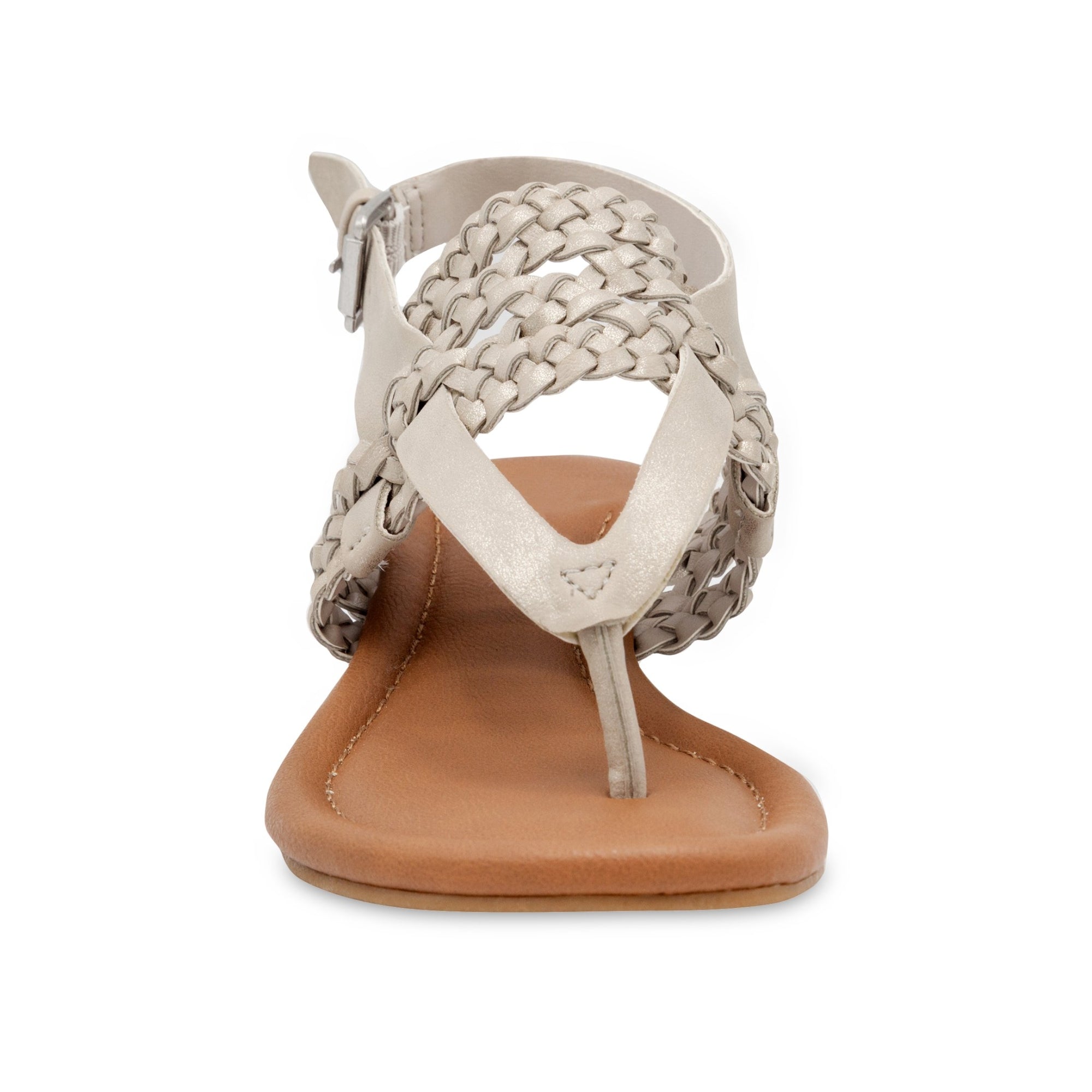 Sugar Women's Sheri Woven Demi Ankle Strap Wedge Thong Sandals, Size 6.5