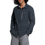 Bass Outdoor Men's Ray Performance Shirt with Pockets, Black - XL