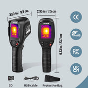 VEVOR Thermal Imaging Camera – 240x180 IR Resolution, 2MP Visual Camera, 20Hz Refresh Rate