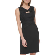 DKNY Women's Ruched Cutout Cocktail Party Sheath Dress - Size 10