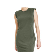 Bar III Women's Embellished Knit Mini Dress – Palmetto, Size - XL