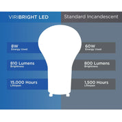 Viribright LED 60-Watt EQ A19 GU24 General Purpose Light Bulb