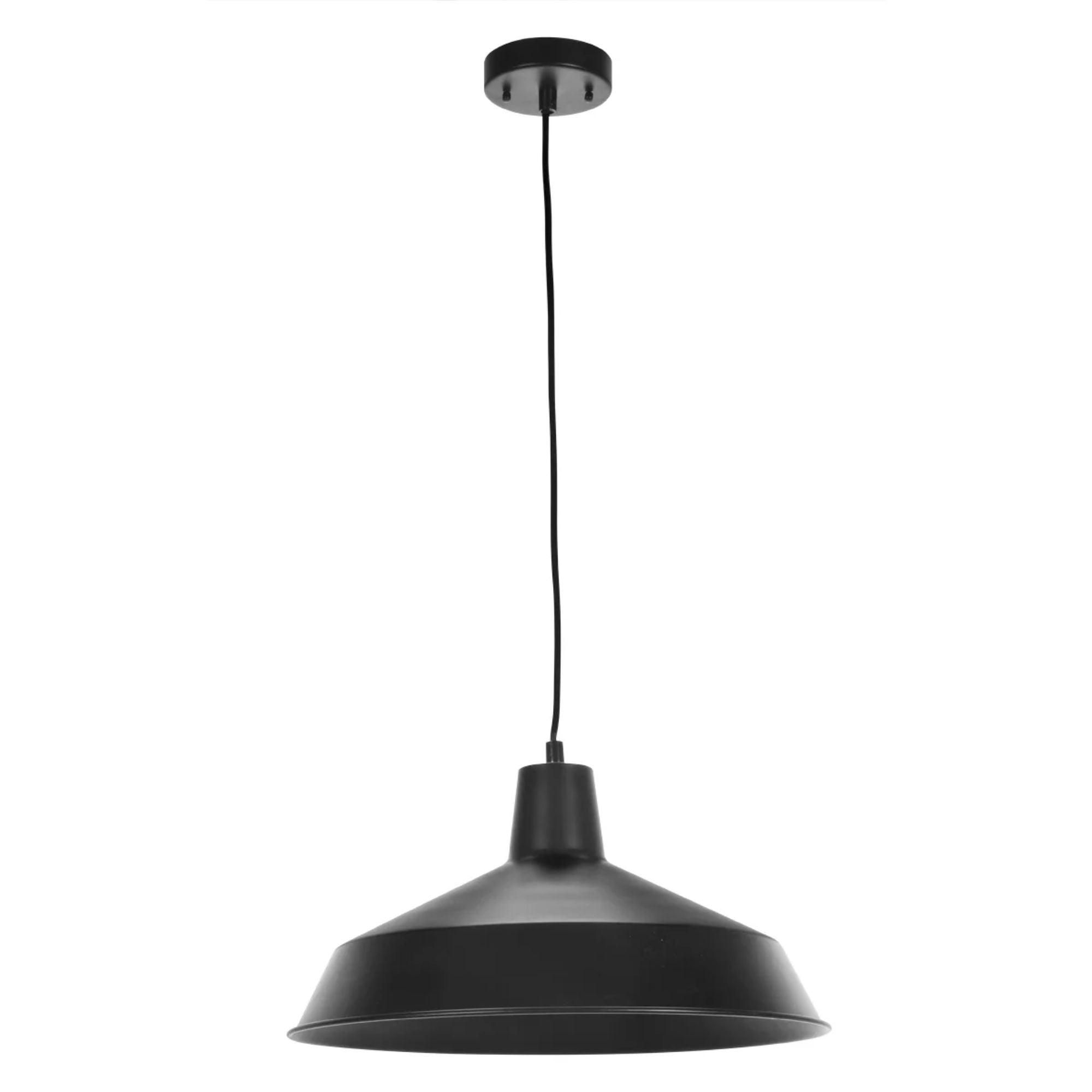 Globe Electric 216855 1 Light Barny Pendant - Black