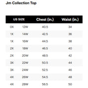 JM Collection Plus Size Medallion Printed Jacquard Top – Burnt Brick Combo, Size - 1X