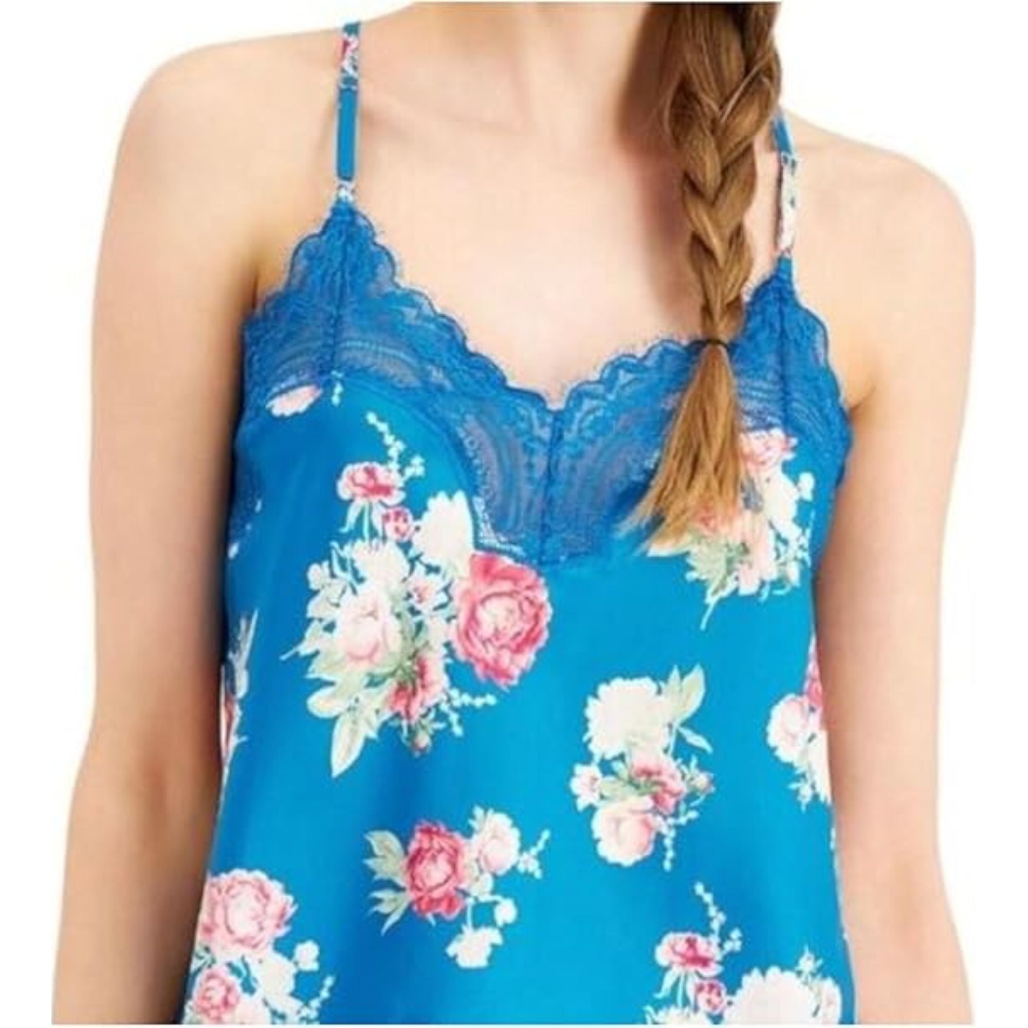 INC International Concepts Lace-Trim Floral Cami Pajamas with Racerback - Size XS