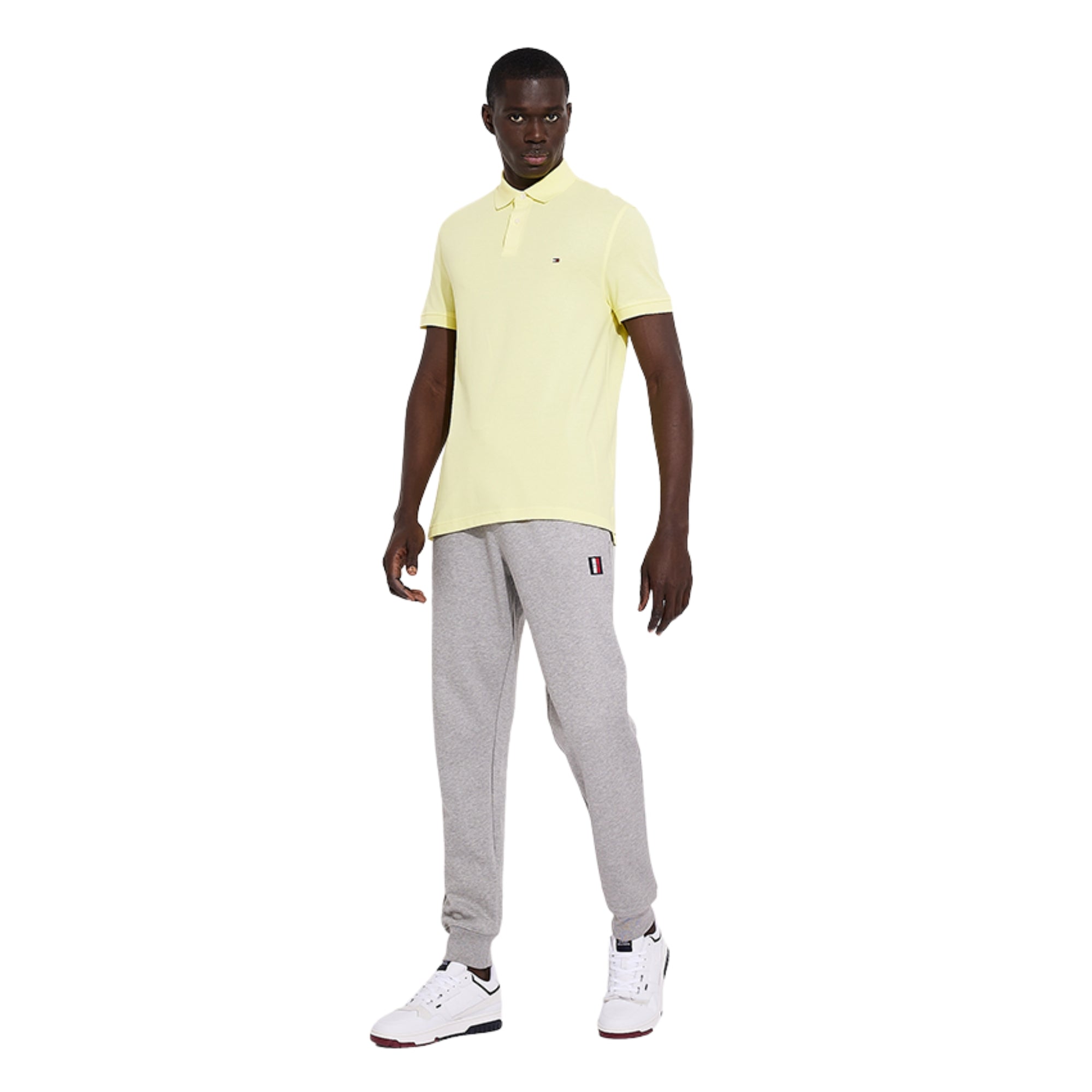 Tommy Hilfiger Men's Custom-Fit Polo Short Sleeve Yellow Shirt