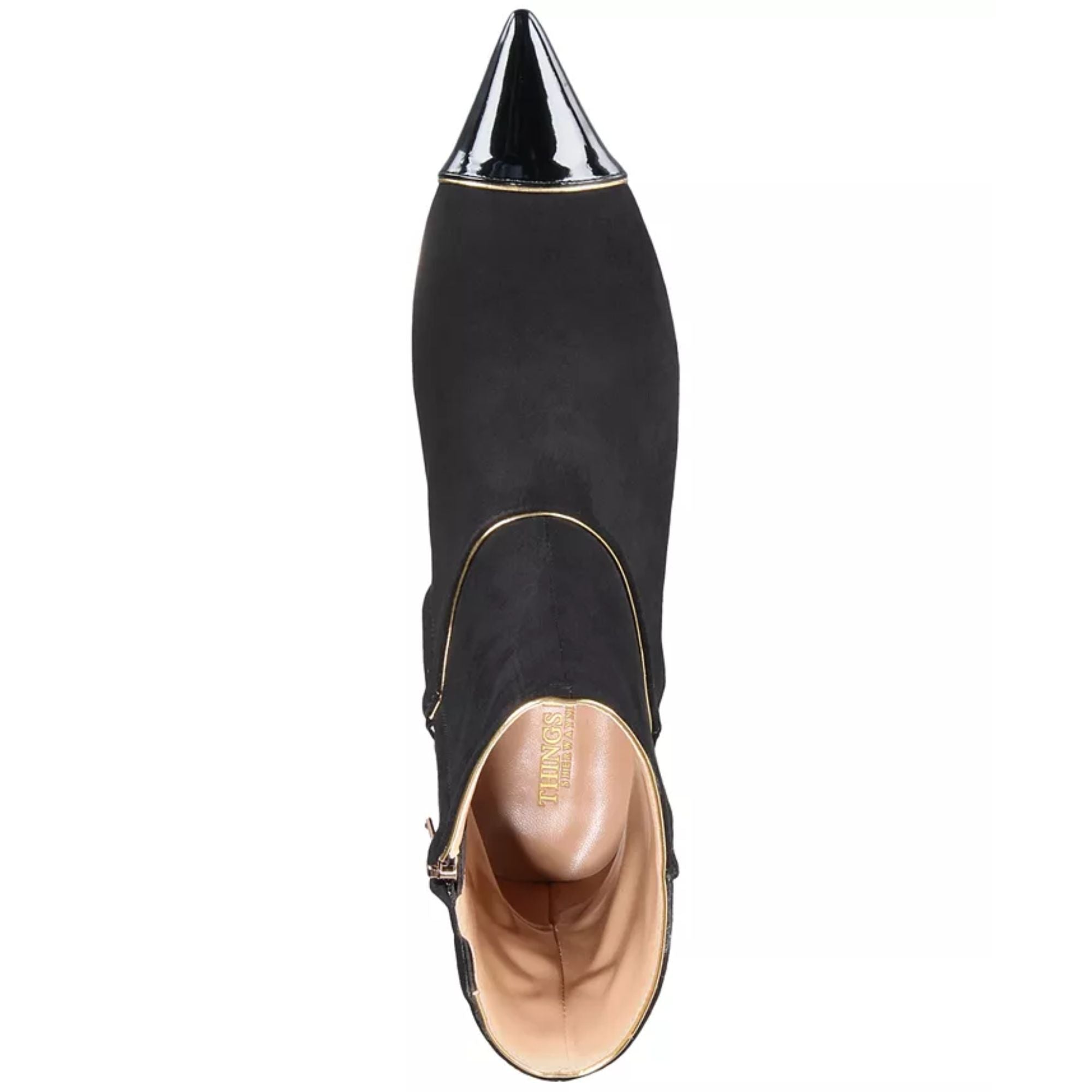 Things II Come Women's Jaimee Luxurious Kitten-Heel Shooties – Black, Size 9M
