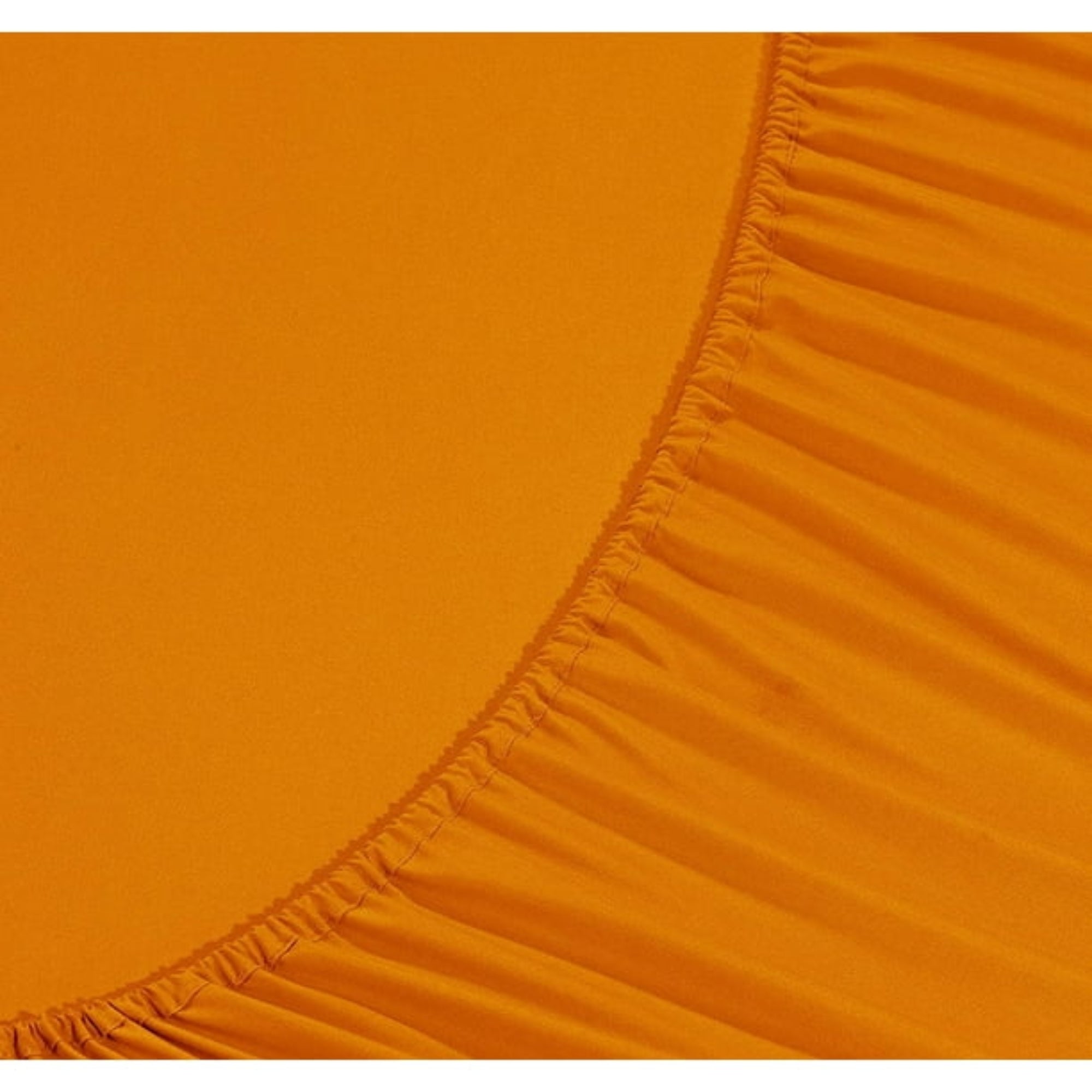 Elegant Comfort Luxury Soft Solid 4 Pc. Sheet Set, California King - Orange