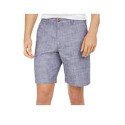 Club Room Men’s 9" Stretch Shorts Bundle – 2-Pack – Size 40 – Red & Blue Chino Flat Front Shorts