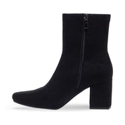 Wild Pair Iloise Pointed-Toe Block-Heel Dress Booties – Black Micro, Size 10M