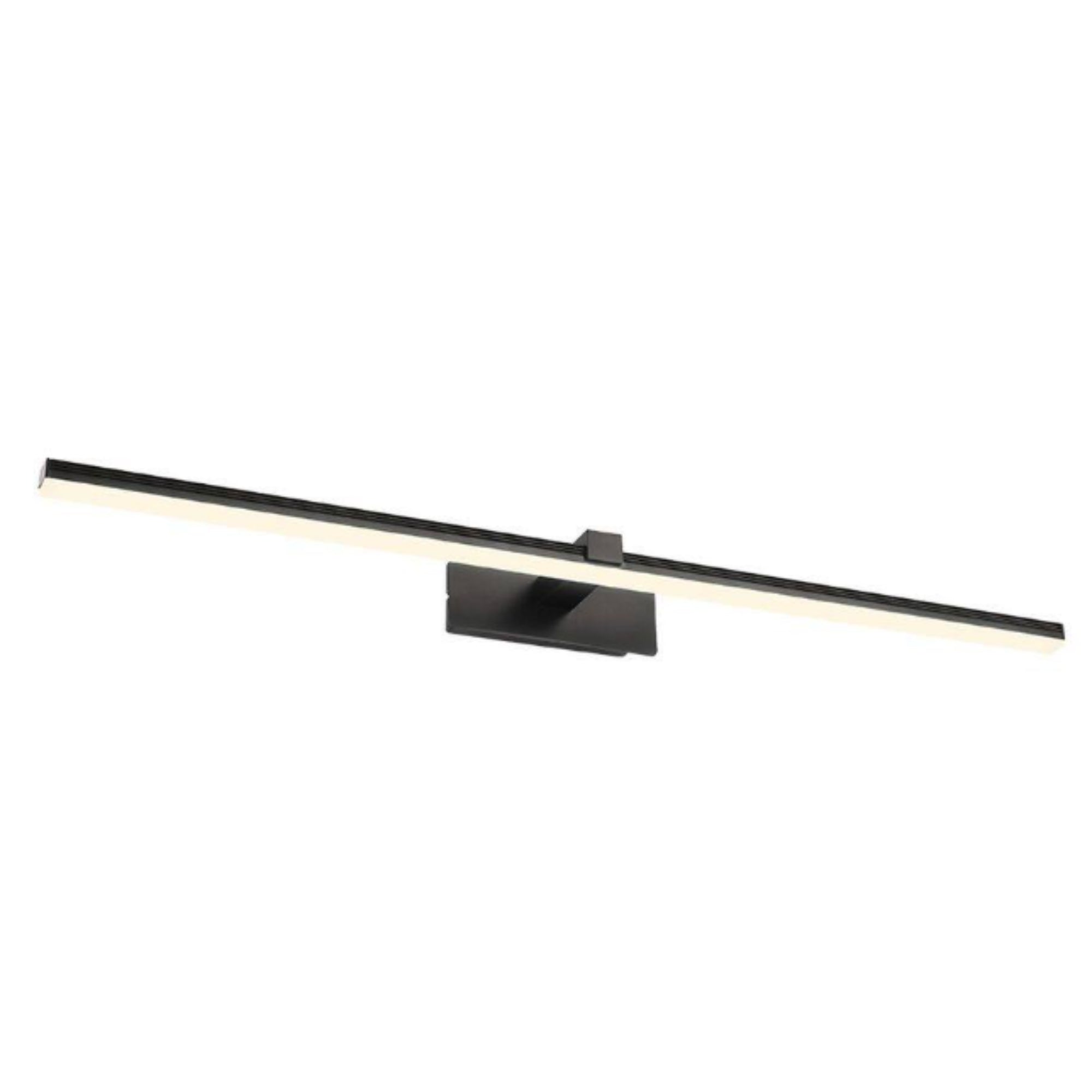1-Light 31.7" Black Integrated LED Vanity Light Bar – Modern Minimalist Wall Sconce for Bathroom and Vanity