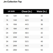 JM Collection Plus Size Felicia Floral Utility Top – Seafrost Combo, Size - 2X