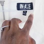 In-Awe Juniors White Pointe-Knit Fit & Flare Illusion Dress, Size Medium