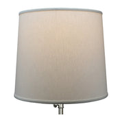 FenchelShades 14" x 16" x 14" Linen Cream Empire Lamp Shade – Off-White/Brass