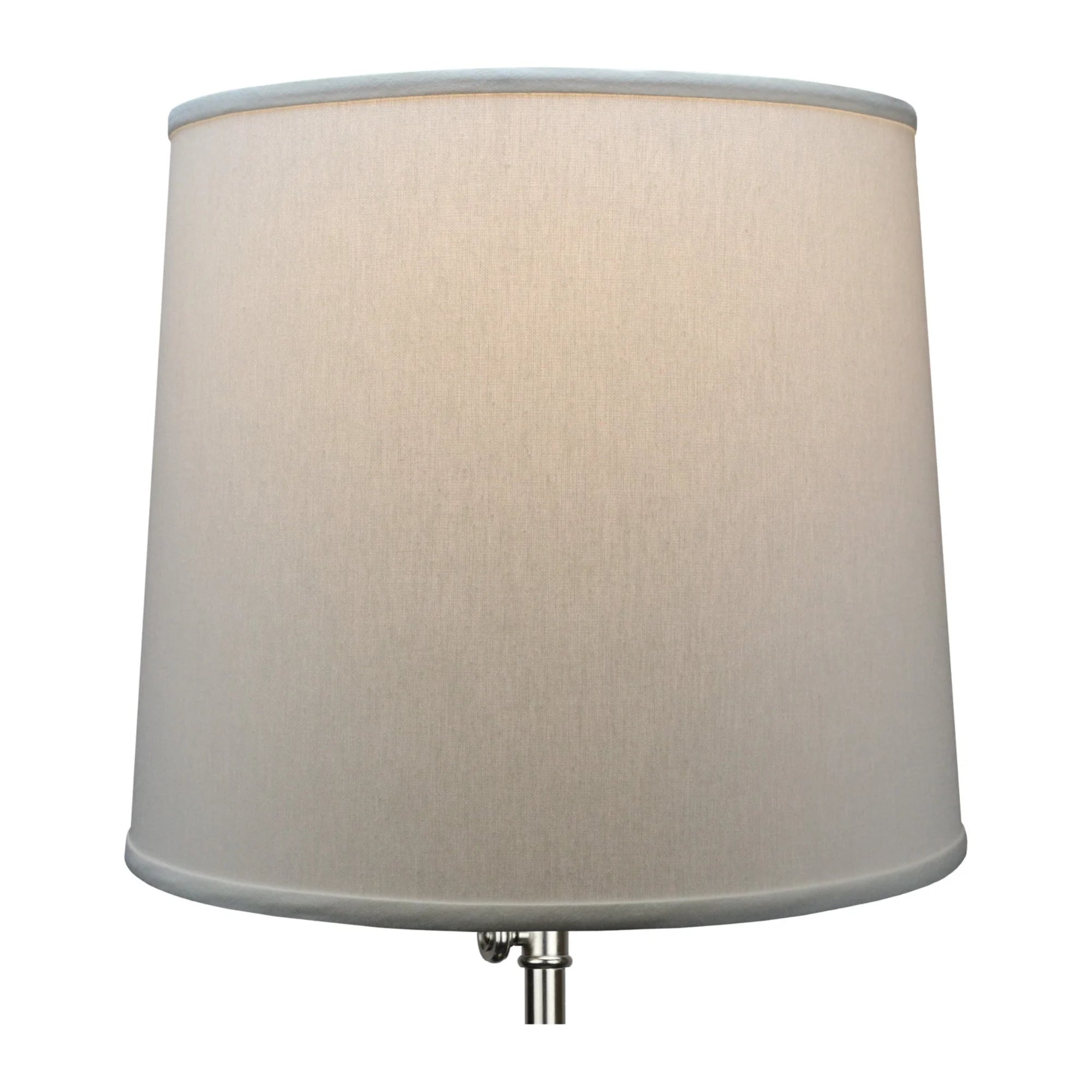 FenchelShades 14" x 16" x 14" Linen Cream Empire Lamp Shade – Off-White/Brass