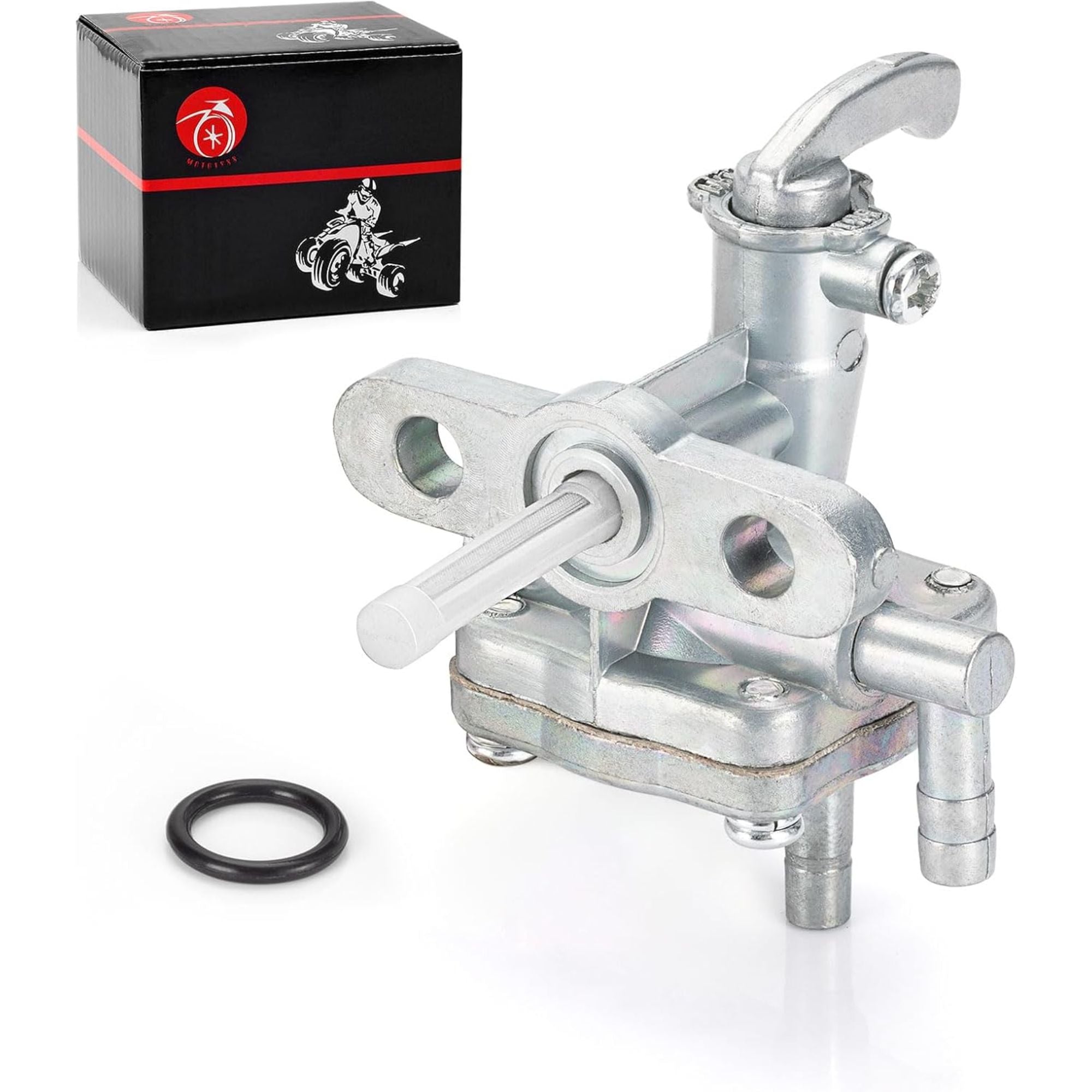 Fuel Valve Petcock for Suzuki ALT50 QuadRunner 50 LT50 (1983–1987) – Stainless Steel, Chrome