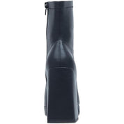 Beautee Women's Square Toe Block Heel Booties – Black, Size 8M