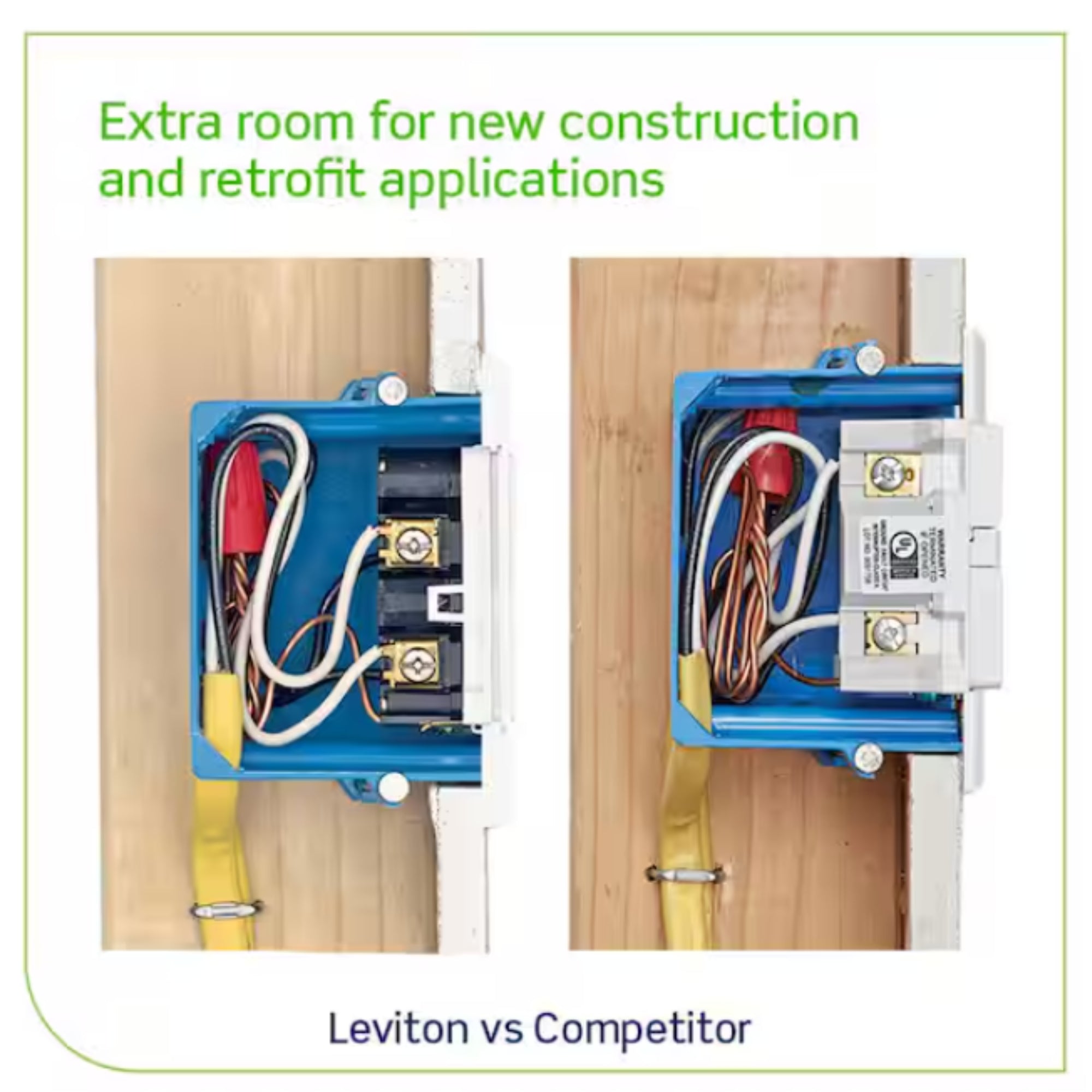 Leviton 20 Amp SmartlockPro Self-Test Slim GFCI Outlet with Audible Trip Alert, White