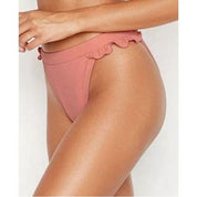 Ris-K Women's Horizon Bikini Bottom Swimsuit, Tea Rose, Size Small