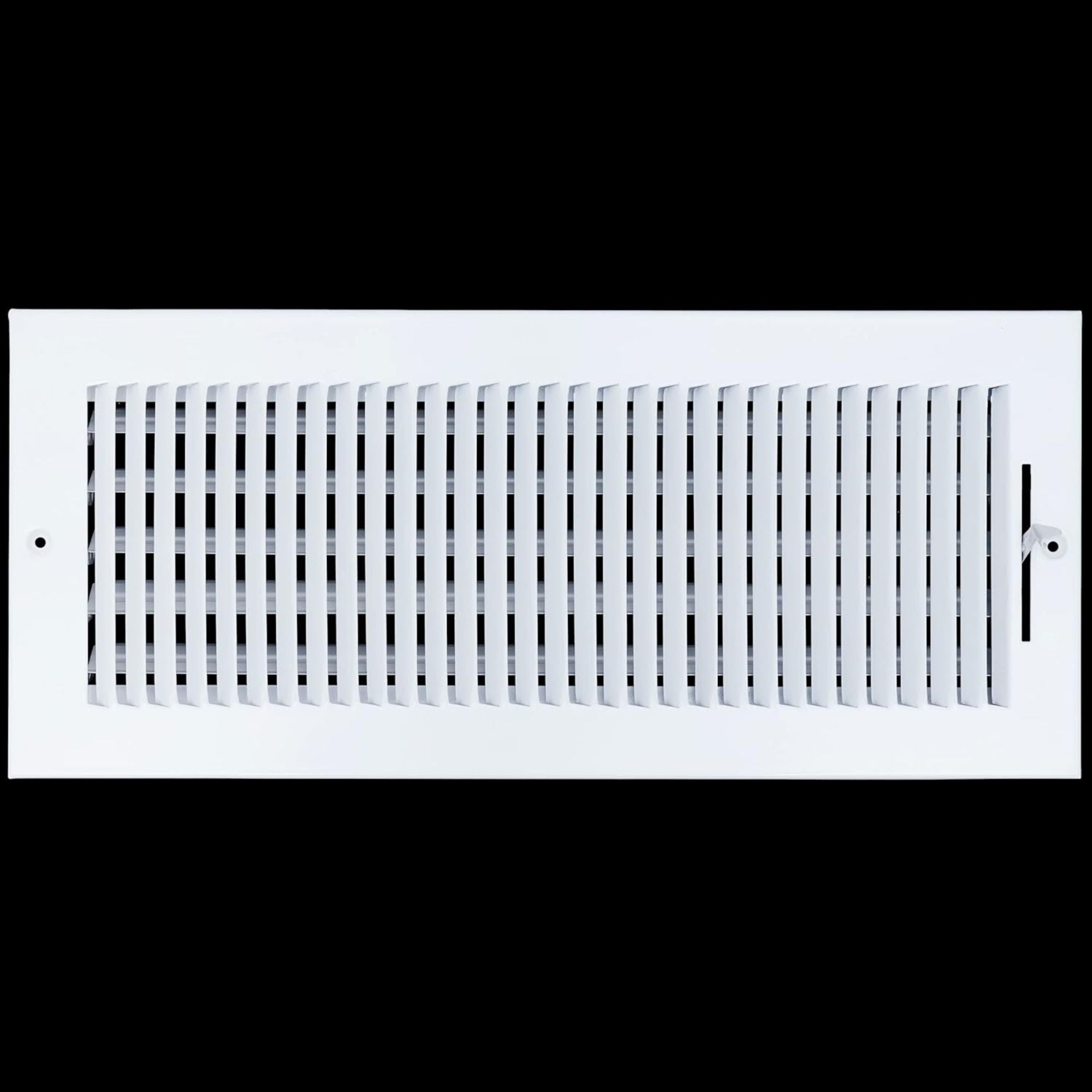 Handua 16x6 Steel Air Supply Diffuser, 1-Way Register Vent Cover Grill for Sidewall and Ceiling, White – Outer Dimensions 17.75" x 7.75"