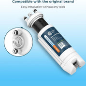 Crystala Filters Refrigerator Water Filter Compatible with Filter A, EDRARXD1, EDRARXD1B (Pack of 2)