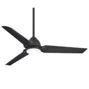 Minka-Aire Java 54" 3-Blade Ceiling Fan – Coal Finish with Etched Opal Glass (F753L-CL)