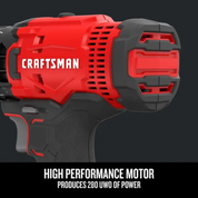 CRAFTSMAN V20* Cordless 1/2 Inch Drill/Driver 1 Battery Kit - CMCD700C1