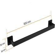 18" Bathroom Towel Bar in Matte Black