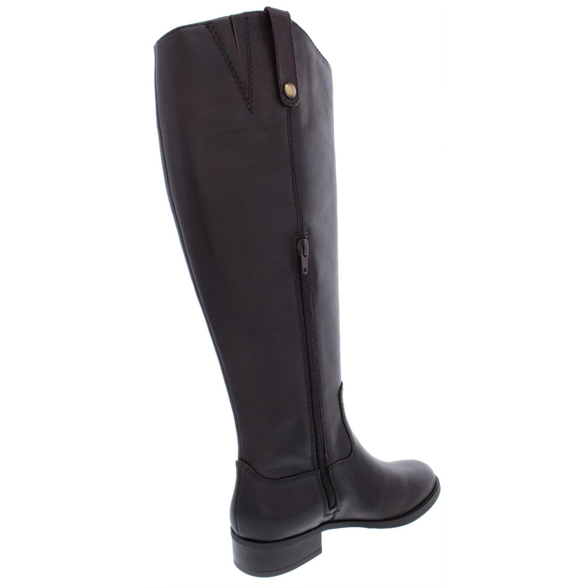 I.N.C. International Concepts Fawne Wide-Calf Leather Knee-High Boots – Chocolate, Size 8M