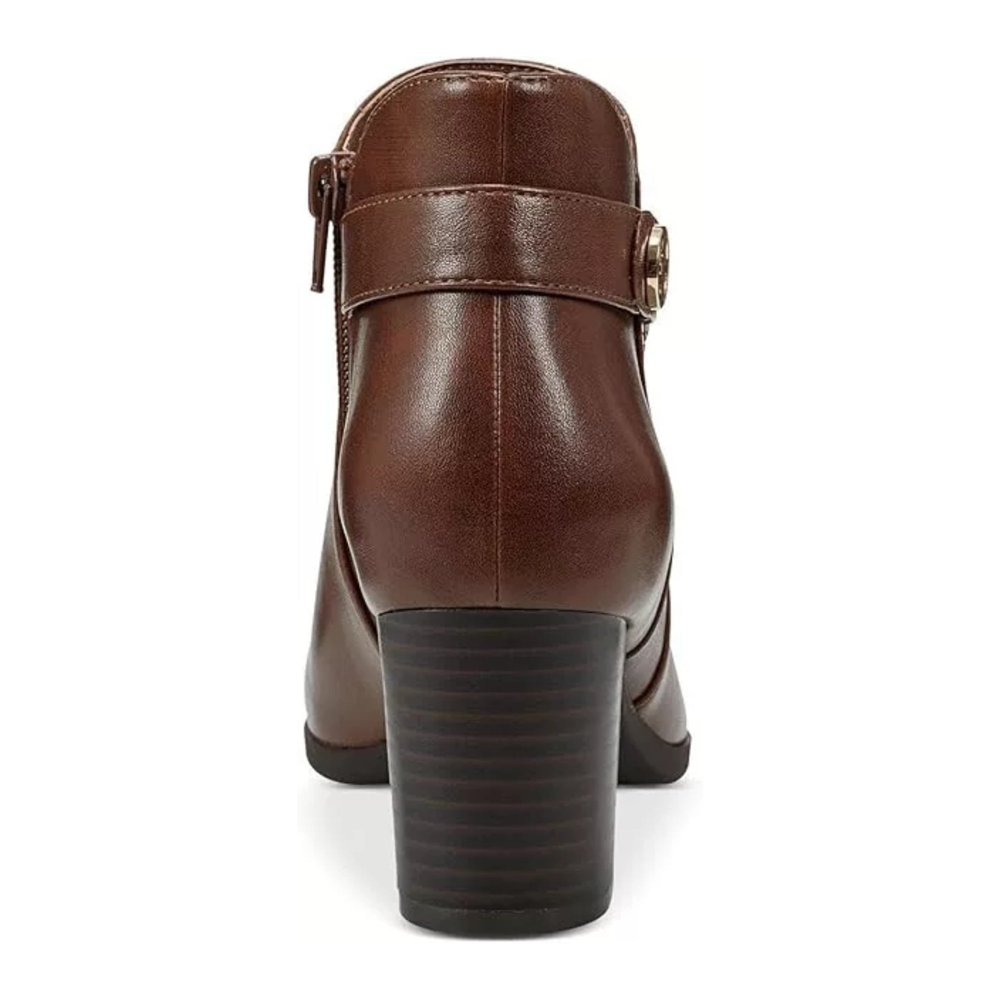 Giani Bernini Artemyss Memory Foam Block-Heel Booties – Brown, Size 10.5M