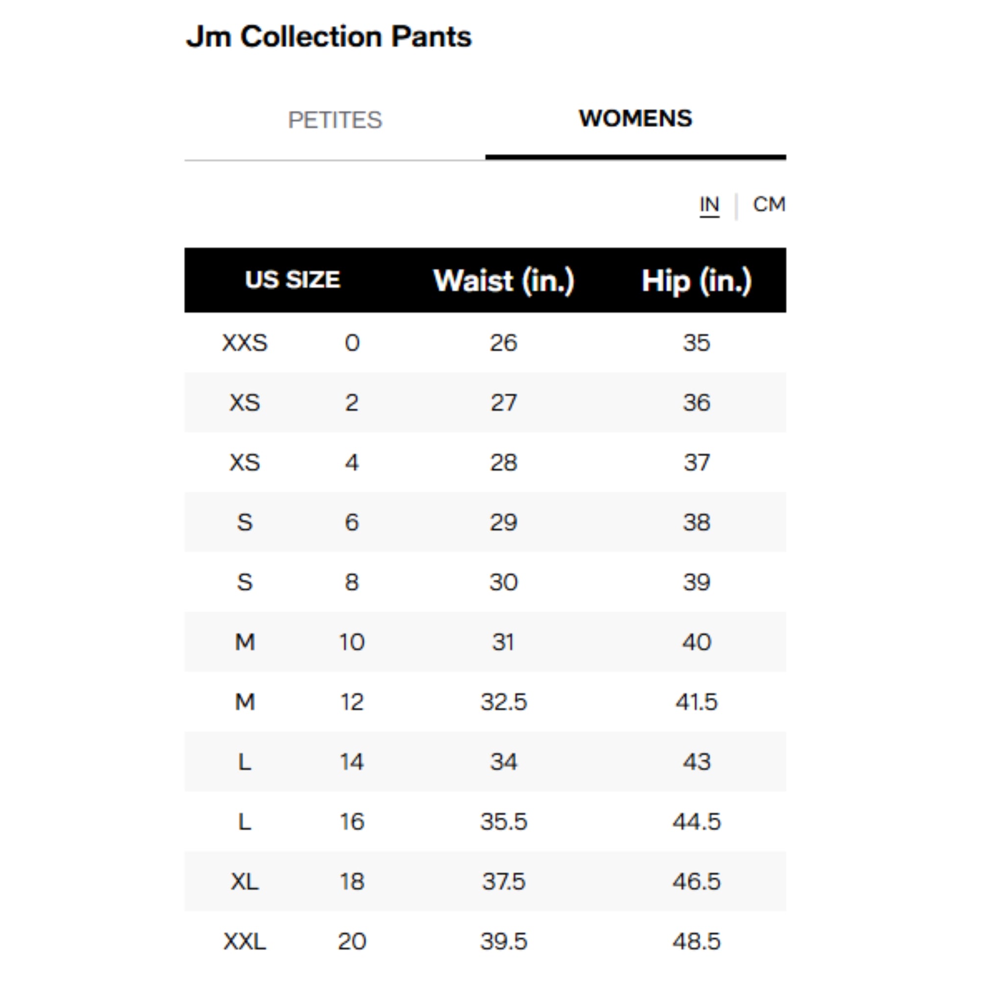 JM Collection Studded Pull-On Tummy Control Pants – Real Red, Regular & Short Lengths, L