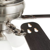 Riley 44" Indoor LED Brushed Nickel Ceiling Fan with Light Kit & Remote Control